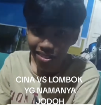 Tangkapan video viral wanita China temua pria Lombok. (Instagram)